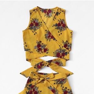 Beautiful 2piece Shorts Wide legs size Medium